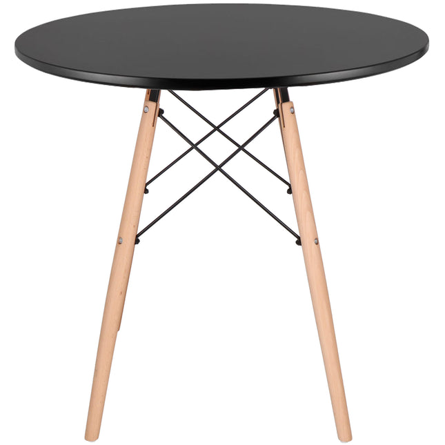 Salontafel - Scandinavische Stijl - Woonkamer - Eetkamer - Zwart - 80 cm