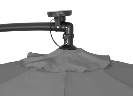 Parasol | LED | Parasols | Kantelbaar | Met Ventilatie | Grafiet | Ø300 cm