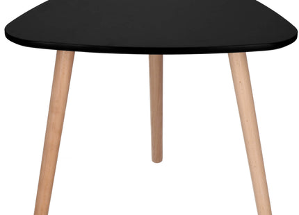 Salontafel - 2 Stuks - Scandinavische Stijl - Woonkamer - Eetkamer - Driehoekig - Zwart -