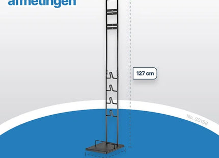 SQOON® - Universele Stofzuiger Standaard voor o.a. Dyson V7, V8, V10, V11, V12, V15 | Ook geschikt voor andere merken zoals AEG, Rowenta, Samsung, Bosch, | Inclusief accessoires' houders