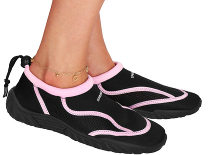 Waterschoenen - AQUA Shoes - Sneldrogend - Rubber - Unisex - Roze/Zwart - Maat 40