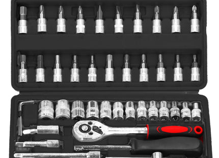 Dopsleutelsets - Gehard - Gereedschap Set - Koffer - 46 Stuks