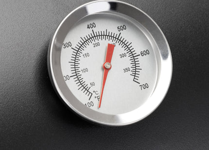 Houtskool barbecue - Op Wielen - BBQ - Asopvangbak - Thermometer - Kunststof - Staal - Zwart