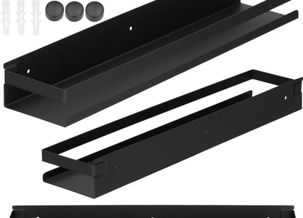 Doucherek | Badkamer Plank | Doucheplank | RVS | 50 cm | Zwart