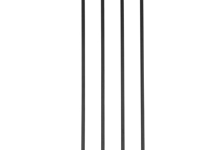 Traphekje | 75 - 110 cm | Traphek | Veiligheidshekje | Metaal | Hout | Zwart/Bruin