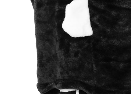 Onesie Kinderen | Panda | Maat 110/120 | Zwart/Wit