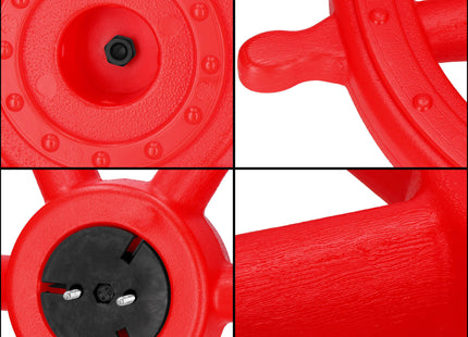 Kinderstuur - Speeltoestellen - Speelplaats - Rood