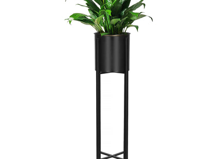 Staande Plantenbak | Plantenbakken | Metaal Zwart | 104 cm