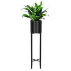 Staande Plantenbak | Plantenbakken | Metaal Zwart | 104 cm