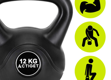 Kettlebell | Kettle Bell | Zwart | 12 kg