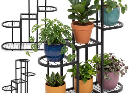 Plantenrek - Plantenstandaard - Bloemenstandaard - Bloementrap - Metaal - 5 Laags - 79 x 69,5 x 23 cm