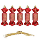 Kersthanger | Kerstsnoepje | Rood | 5 Stuks