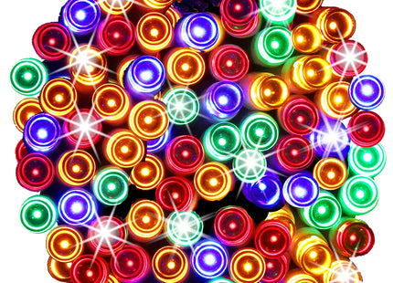 Kerstboomverlichting | met 100 LED Lampjes | 12 M | Multicolor | Zonne-energie | Indoor | Outdoor