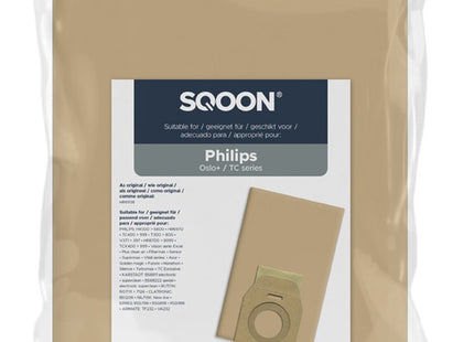 SQOON® Stofzuigerzakken 10 Stuks  Geschikt voor Philips Oslo - Vervangt Model HR6938 - Papier - Voor Optimale Stofopname