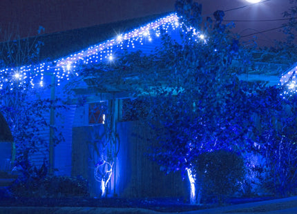 IJspegel Verlichting | 12 m + 2.5 m Snoer | 300 LED | Flash | Koppelbaar | Blauw