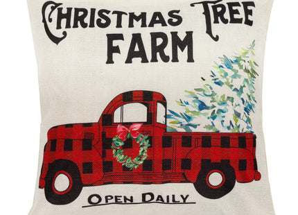 Sierkussenhoes | Kussenhoes | Kussensloop | Woonaccessoires | 40 x 40 cm | 4 Stuks | Kerstpatronen