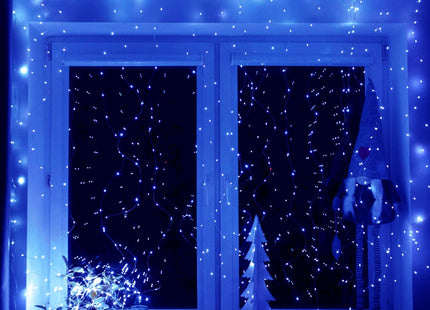 Lichtgordijn | IJspegel Verlichting | Inclusief USB En Afstandsbediening | 300 LED | Blauw