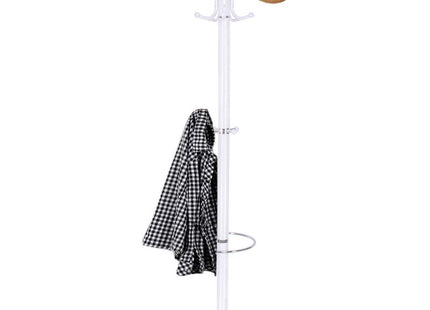 Staande Kapstok | 14 Haken | Garderobe Kapstok | Wit | 176 cm