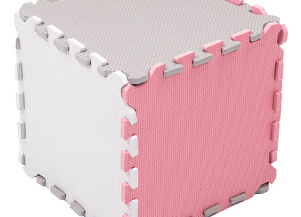 Speelmat | Speelmat Foam | Puzzelmat | Figuren | 9 Puzzelstukken | Roze | 95.5 x 95.5 cm