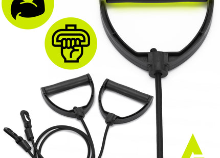 Stepper - Stepper Fitness - Mini Stepper - Met Computer en Weerstandsbanden - Traploper  - Crossfit - Fitness  - Zwart