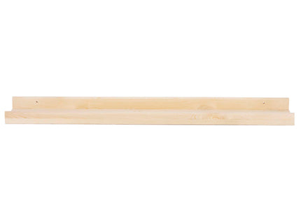 Wandplank - Boekenplank - Ophangbaar - Kruidenplank- Naturel - Grenenhout - 10 Kg - 80 cm - 2 Stuks
