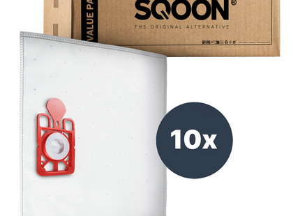 SQOON® Stofzuigerzakken Geschikt voor Numatic Henry HVR160 / Hetty HET160 - Vervangt Model 604011 - High Filtration voor Optimale Stofopname - 20 stuks