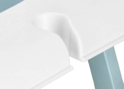 Opvouwbaar Baby Bad - Opvouwbaar - Draagbaar - Met Stop - Thermometer - Kussen - Tot 12 Maanden - 35 L - Blauw - Wit - 82 x 52 x 22 cm