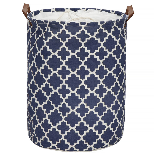 Opbergmand - Speelgoedmand - Kledingmand - Organizer - Handvatten - Marineblauw - 63L