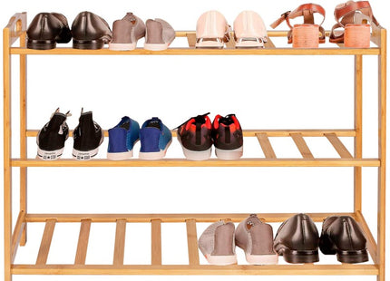 Springos Schoenenrek | 12 - 16 Paar Schoenen | 3 Laags | Bamboe