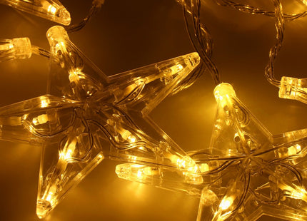 Kerstverlichting Sterrengordijn | Warm Wit | 2 m | 70 Led's