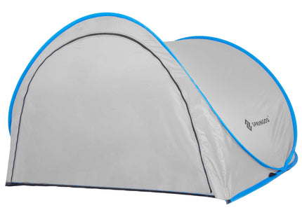 Strandtent | Pop-Up Strandtent | UV Filter | Inclusief Draagtas | 120 x 200 x 110 cm | Grijs/Blauw