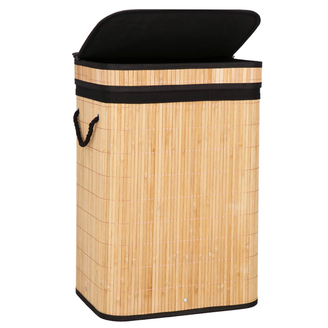 Wasmand | 72 Liter | Bruin / Zwart