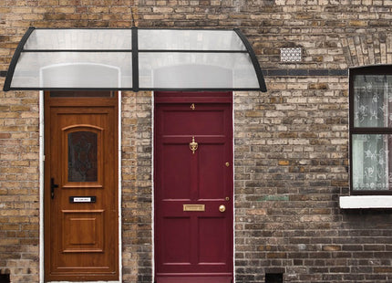 Deurluifel - Transparant - Kunststof - Uv - Bestendig - 200 x 100 cm - Zwart