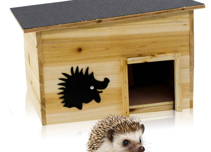 Egelhuis - Egelschuilhuis - Winterverblijf - Weerstbestendig - Hout - 40x32x24 cm