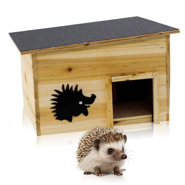 Egelhuis - Egelschuilhuis - Winterverblijf - Weerstbestendig - Hout - 40x32x24 cm