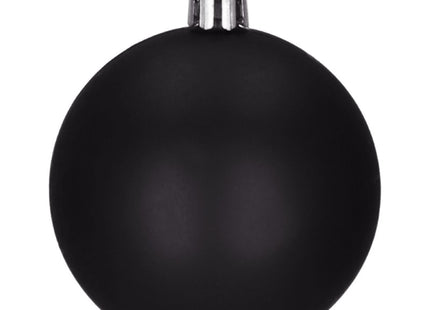Kerstballen | 20 Stuks | 6 cm | Zwart