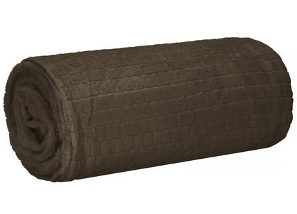 Plaid | Sprei | Deken | 170 x 210 cm | Pluche | Bruin