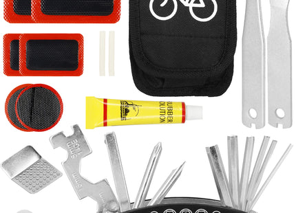 Fietsbanden Reparatieset - Multitool - Etui - Metaal