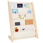 Boekenkast Kind - Hout - Linnen - 81 x 58,5 x 30 CM