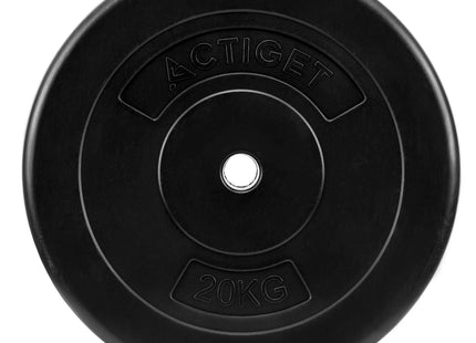 Halterschijf | 1 x 20 kg | Kunststof | Zwart | 31 MM