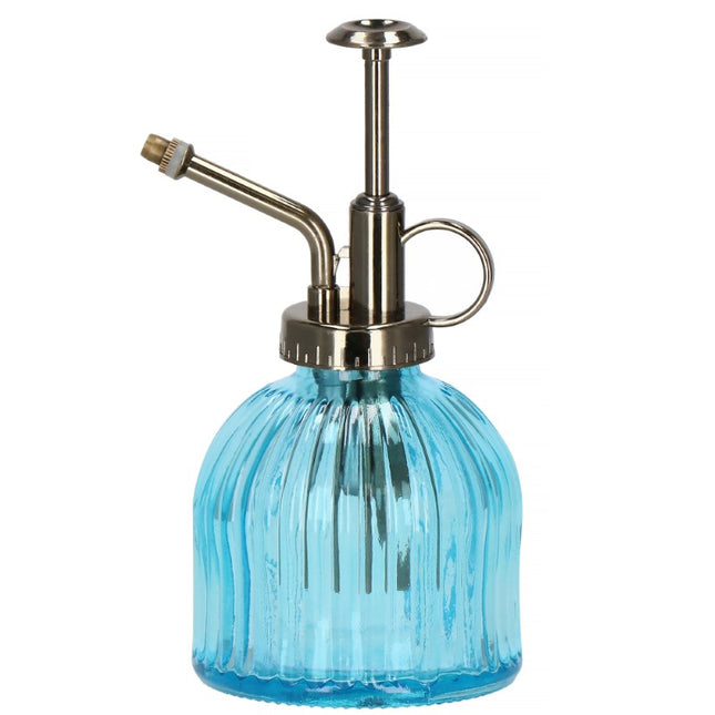 Plantenspuit | Plantensproeier | Vintage | 200 ml | Kunststof/Glas | Transparant Blauw