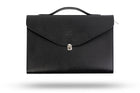 Leren Aktetas - Laptoptas - 13/14 inch - Zwart - 36 x 24 x 2,5 CM