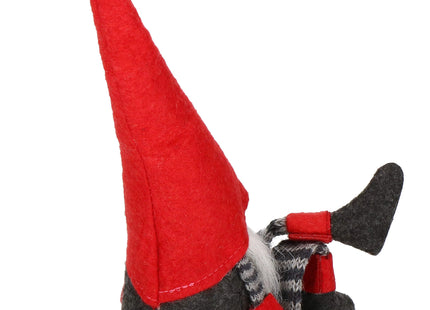 Kerstkabouter | Gnome | Gnoom | Zittend | 1 Stuk | 38 cm