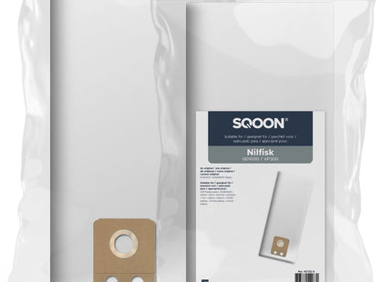SQOON® Stofzuigerzakken Geschikt voor Nilfisk GD1000 / VP3000 / VP600 - 5 Stuks
