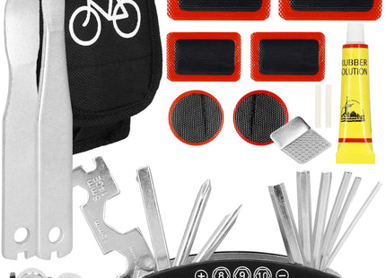 Fietsbanden Reparatieset - Multitool - Etui - Metaal
