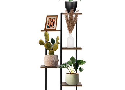 Plantenrek - Plantenstandaard - Bloemenstandaard - Bloementrap - Metaal - 6 - Laags - 60 X 20 X 113 CM