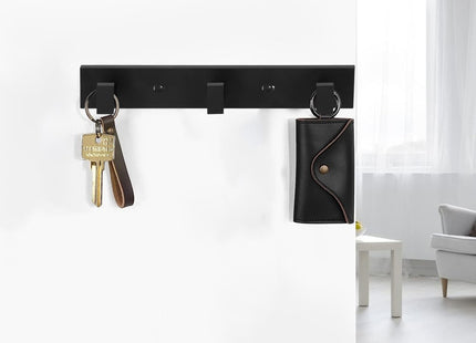 Ophanghaken | Wandhaken | Handdoekhaak | 3 Haken | Zwart