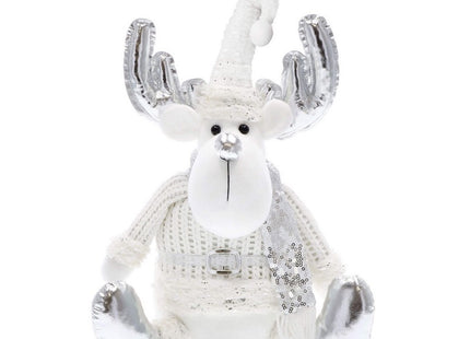 Kerstrendier | 1 Stuk | Zilver Tinten | 37 cm