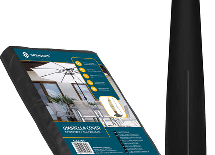 Parasolhoes | Beschermhoes | Tuinmeubelhoes | Vorstbestendig | Waterbestendig | Ø 205  | Zwart  | 57X48X25 CM
