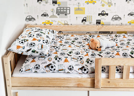 Kinderbed  - Veiligheid - Kasten - Hout - Lichtbruin - 160 x 80cm